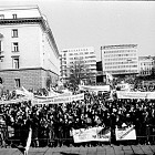 Митинг на БКП по повод събитията в Румъния