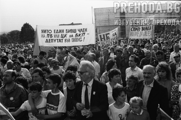 Предизборен митинг на СДС в село Дивотино