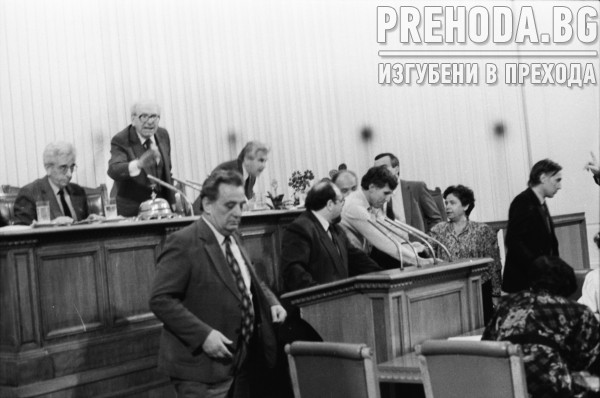 Дебати в Седмото Велико Народно събрание. Оставка на правителството Луканов. Протести пред парламента