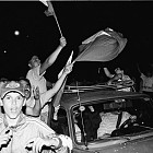 Улиците на София след мачовете с Мексико, Аржентина и Германия - Мондиал '94