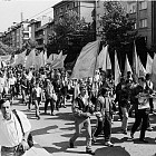 Протестно шествие на работници от Комбинат за обработка на цветни АД(КОЦМ АД)