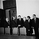 Президентът Жельо Желев се среща с лидери на СДС и Демократическата партия