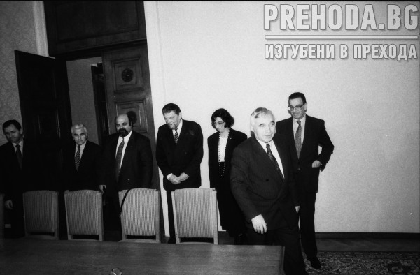 Президентът Жельо Желев се среща с лидери на СДС и Демократическата партия