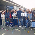 Протест на граждани за убитите деца на пешаходната зебрата