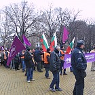 Протест на синдикат Пътно дело