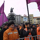 Протест на синдикат Пътно дело