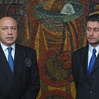 Министрите на външните работи на България Соломон Паси и Руският министър на външните работи подписват спорозуминие
