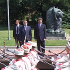 Президентът Георги Първанов посреща Стипе Месич-президент на Хърватска