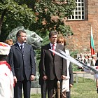 Посещение на президента на Македония-посрещане 2004.8