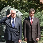 Посещение на албанския президент-посрещане 2004.9
