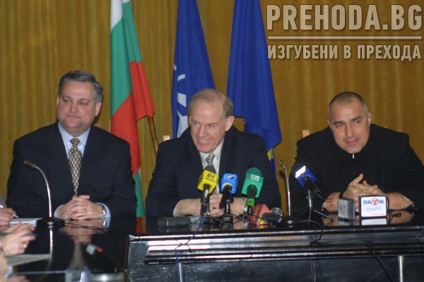 МВР - среща на Бойко Борисов с представител на разузнаването на САЩ 2004.1