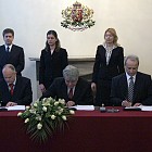 Подписване на съдебни институции при президента 2004.2